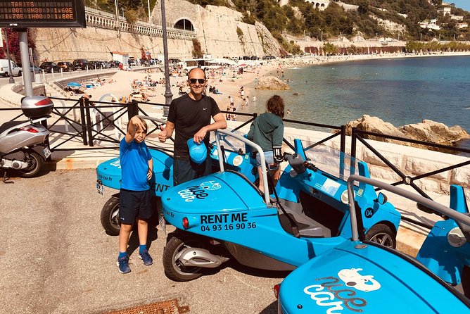 French Riviera Famous Cities Scoot Coupe Tour from Nice - Villefranche-sur-Mer: sandy beach vibes and quick Dolce Vita time