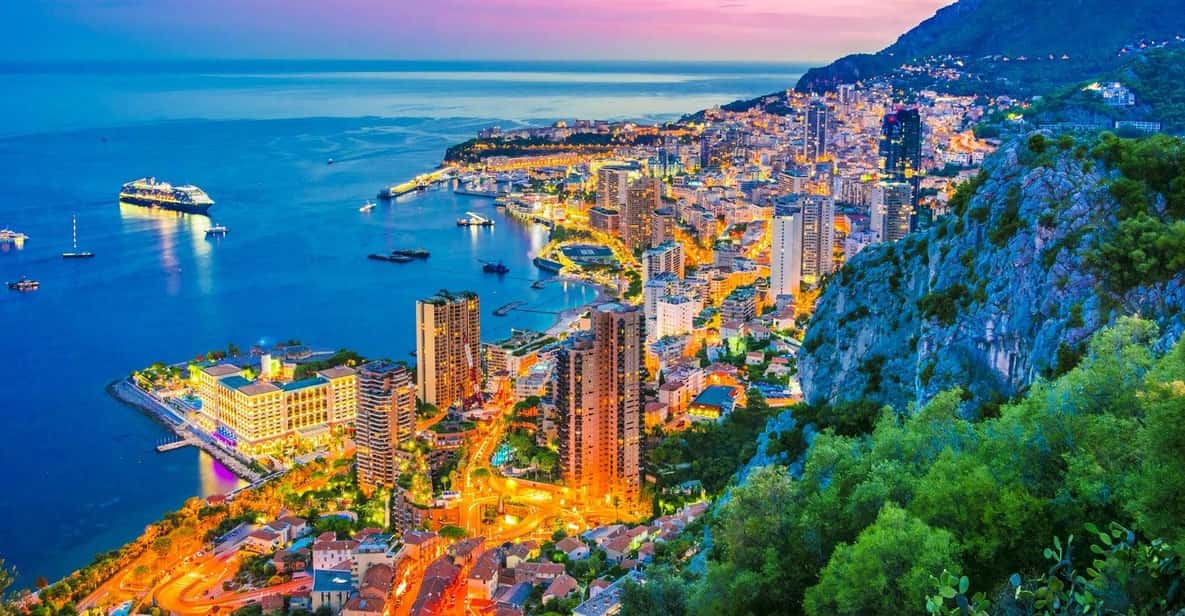 Monaco and Monte-Carlo by Night with Private Driver/Guide - Illuminated Princely Palace Views From the Rock of Monaco