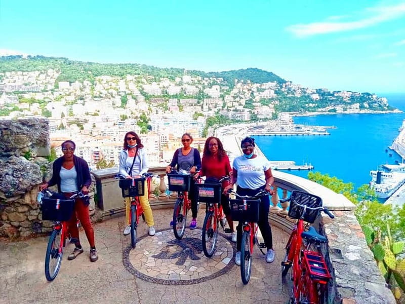 Nice 3Hrs by EBike: Essentials Oldest Districts & Panoramas - Castle Hill: gardens, waterfall, ruins, and the Port view from above