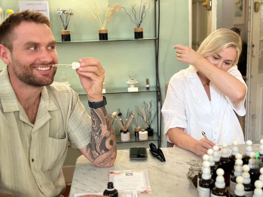 Nice: Perfume Creation Workshop - The 2-Hour Flow: Presentation, Smell Tests, Then Your Blend