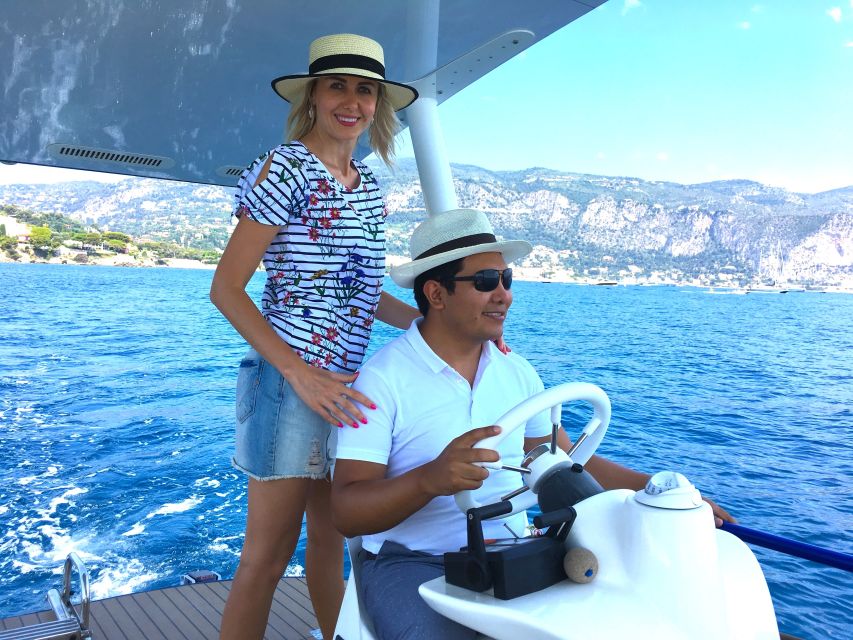 Nice: Private French Riviera Solar Boat Cruise - License-Free Steering Time: The Fun Part (If You Want It)