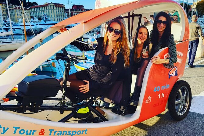 Nice: Visit of Nice by electrically assisted bike taxi 1 hour. - Getting underway at Place Masséna and getting your bearings fast