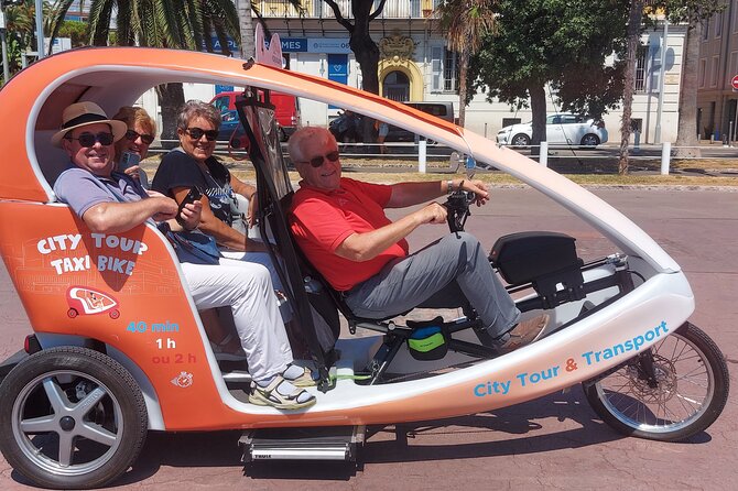 Nice: Visit of Nice by electrically assisted bike taxi 1 hour. - Opera de Nice and Palais de Justice: architecture that tells you where power sat