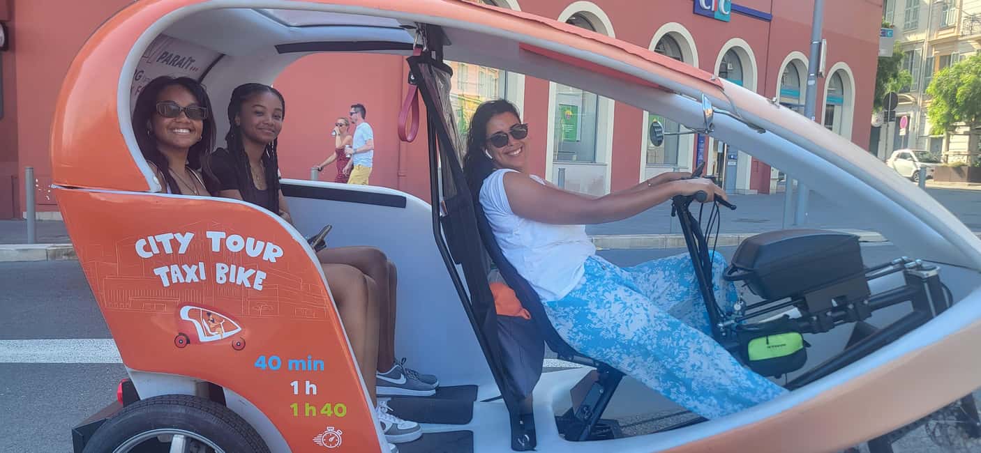 Nice : Visite guidée privé 40min en pouss pouss électrique. - Why a private velotaxi tour works so well in Nice