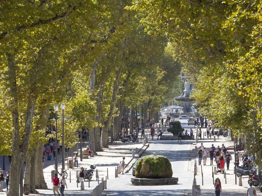Private Day Trip to Provence and Lavender Fields - Aix-en-Provence on Cours Mirabeau: Fountains and Sainte-Victory Views