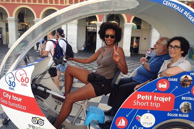 Private tour guide of Nice in electric taxibikes - From Place Masséna to Fontaine du Soleil and the Square’s backstory